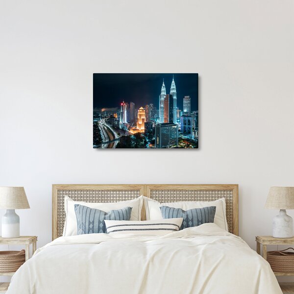 Slika - Noć u Kuala Lumpuru (70x50 cm)
