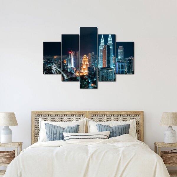 Slika - Noć u Kuala Lumpuru (150x105 cm)