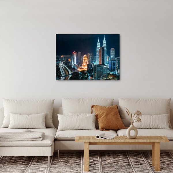 Slika - Noć u Kuala Lumpuru (70x50 cm)