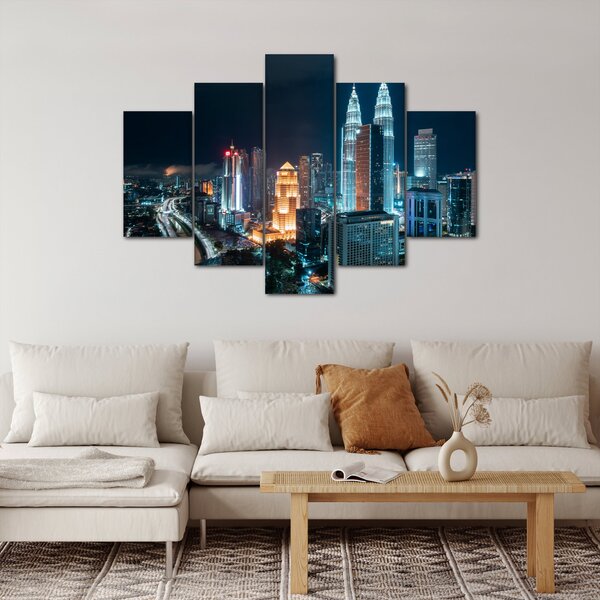 Slika - Noć u Kuala Lumpuru (150x105 cm)