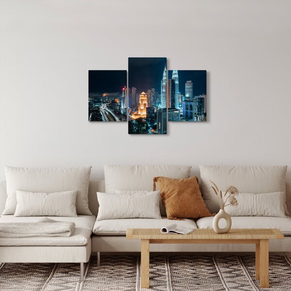Slika - Noć u Kuala Lumpuru (90x60 cm)
