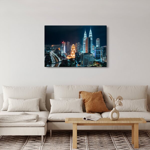 Slika - Noć u Kuala Lumpuru (90x60 cm)