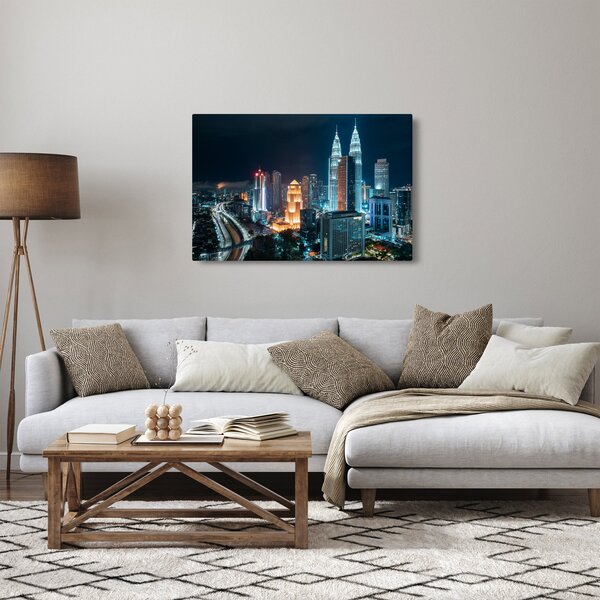 Slika - Noć u Kuala Lumpuru (90x60 cm)