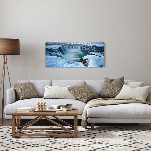 Slika - Vodopad bogova, Island (120x50 cm)