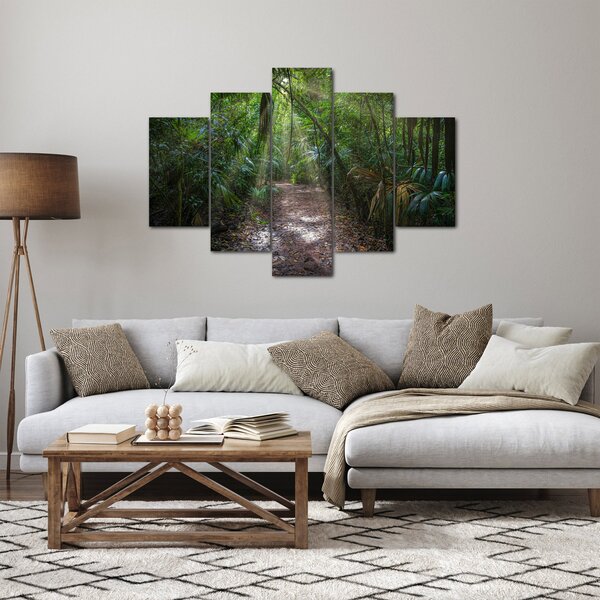 Slika - Sunčeve zrake u džungli (150x105 cm)