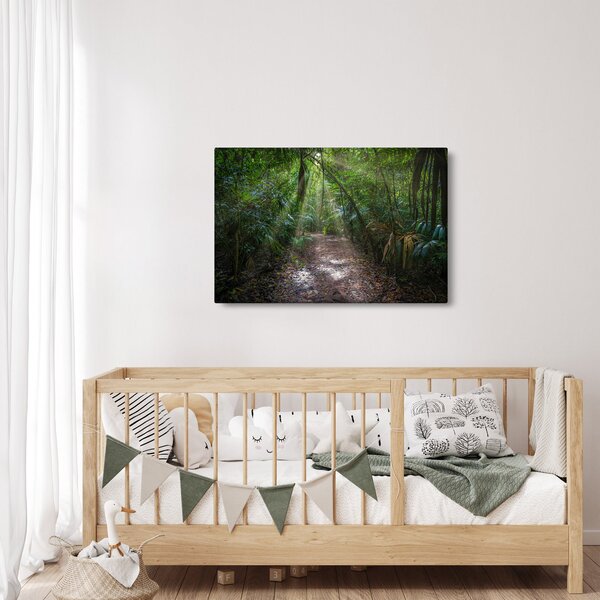 Slika - Sunčeve zrake u džungli (90x60 cm)