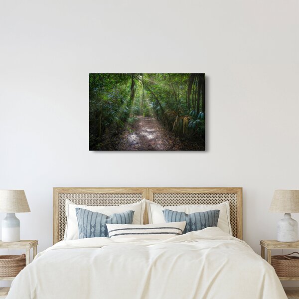 Slika - Sunčeve zrake u džungli (90x60 cm)
