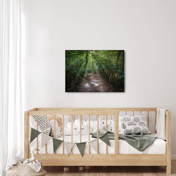 Slika - Sunčeve zrake u džungli (70x50 cm)