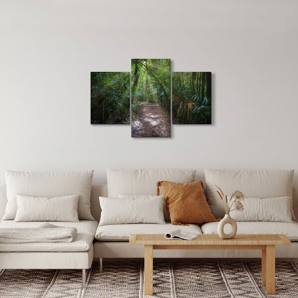 Slika - Sunčeve zrake u džungli (90x60 cm)
