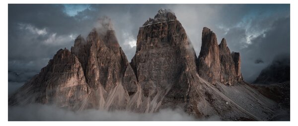 Slika - Tri zuba, talijanski Dolomiti (120x50 cm)