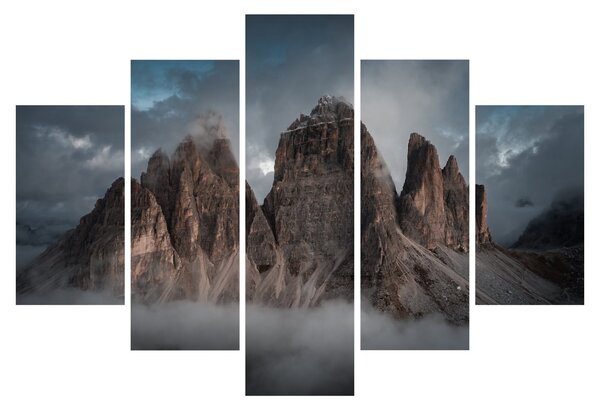 Slika - Tri zuba, talijanski Dolomiti (150x105 cm)