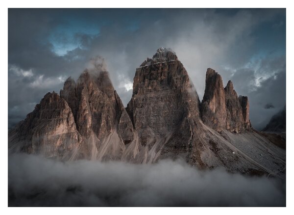 Slika - Tri zuba, talijanski Dolomiti (70x50 cm)