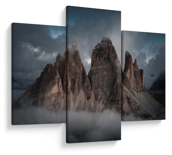 Slika - Tri zuba, talijanski Dolomiti (90x60 cm)