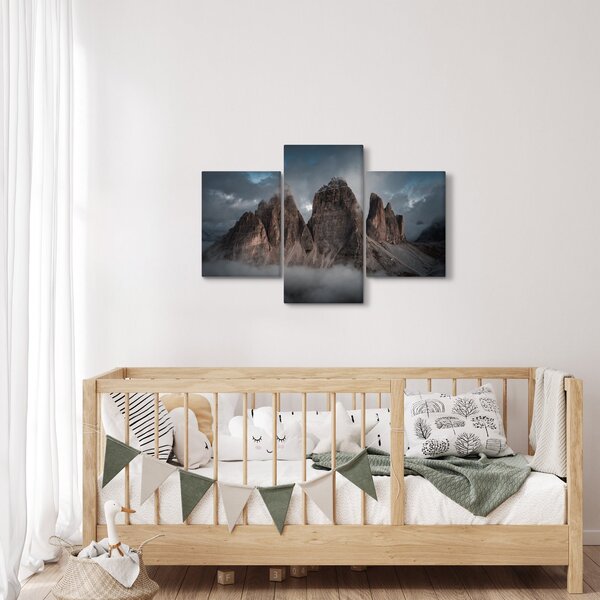 Slika - Tri zuba, talijanski Dolomiti (90x60 cm)