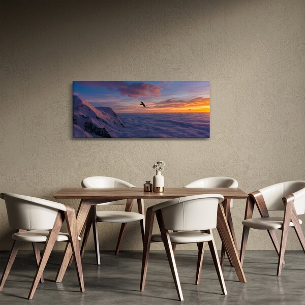 Slika za zalaska sunca, Mt. Blanc (120x50 cm)