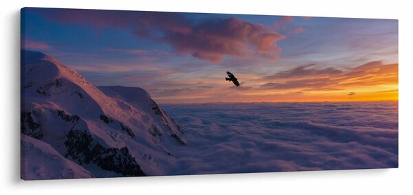Slika za zalaska sunca, Mt. Blanc (120x50 cm)