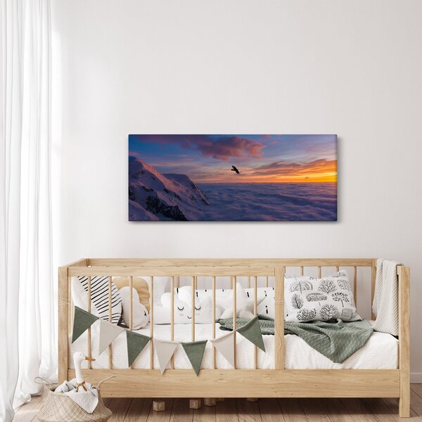 Slika za zalaska sunca, Mt. Blanc (120x50 cm)