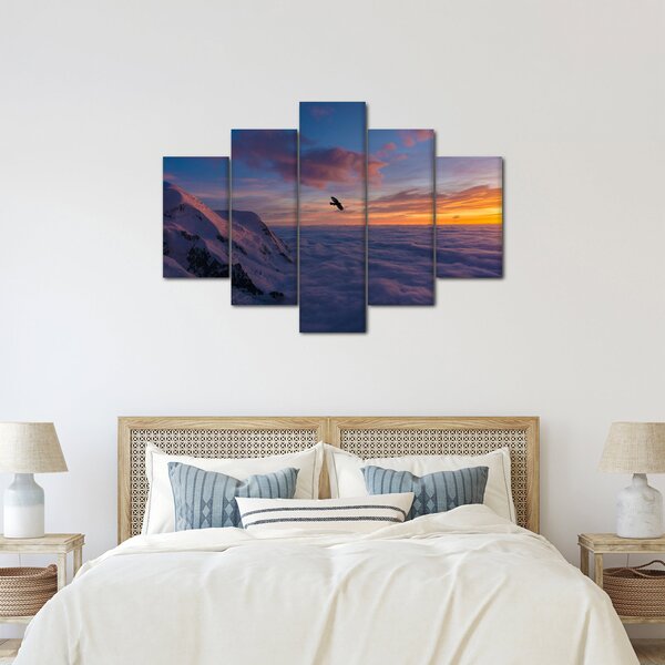 Slika za zalaska sunca, Mt. Blanc (150x105 cm)