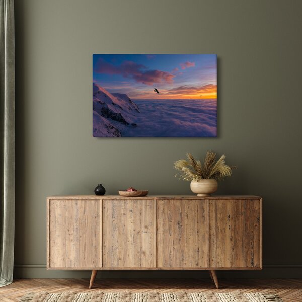 Slika za zalaska sunca, Mt. Blanc (90x60 cm)
