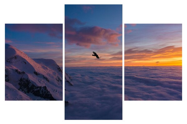 Slika za zalaska sunca, Mt. Blanc (90x60 cm)