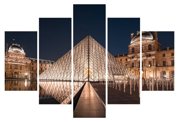 Slika - Louvre noću (150x105 cm)