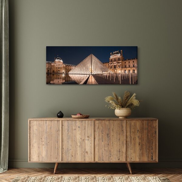 Slika - Louvre noću (120x50 cm)