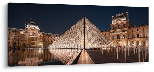 Slika - Louvre noću (120x50 cm)