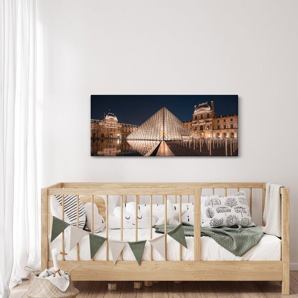 Slika - Louvre noću (120x50 cm)