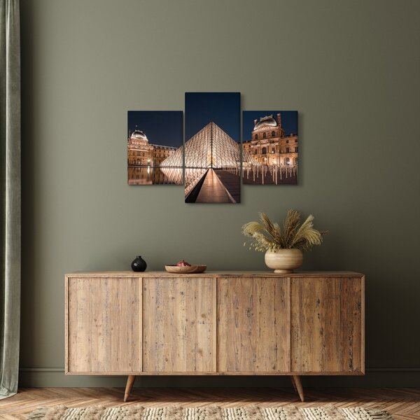 Slika - Louvre noću (90x60 cm)