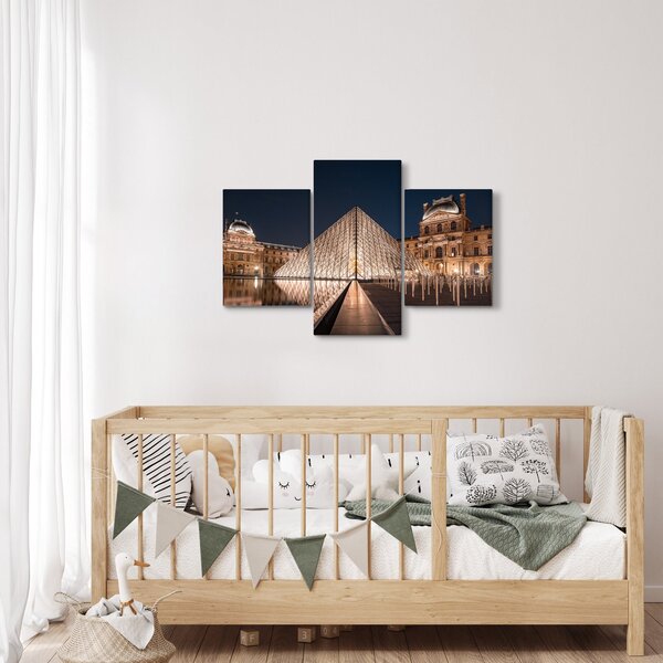 Slika - Louvre noću (90x60 cm)