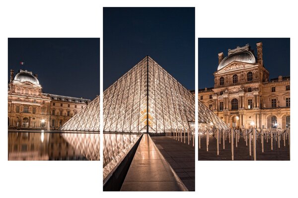 Slika - Louvre noću (90x60 cm)