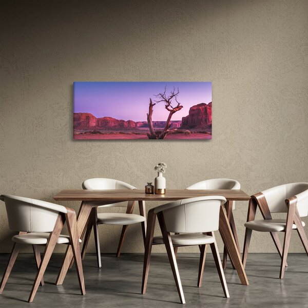 Slika stabla u blizini crvenih stijena (120x50 cm)