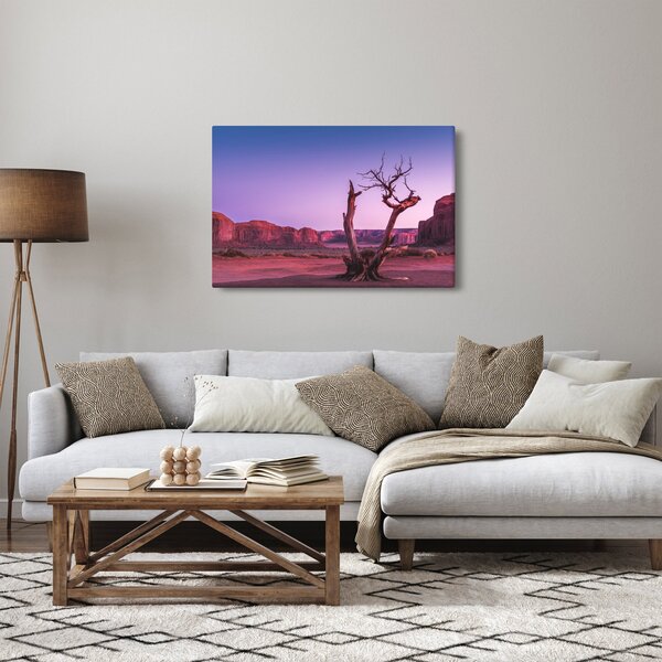 Slika stabla u blizini crvenih stijena (90x60 cm)