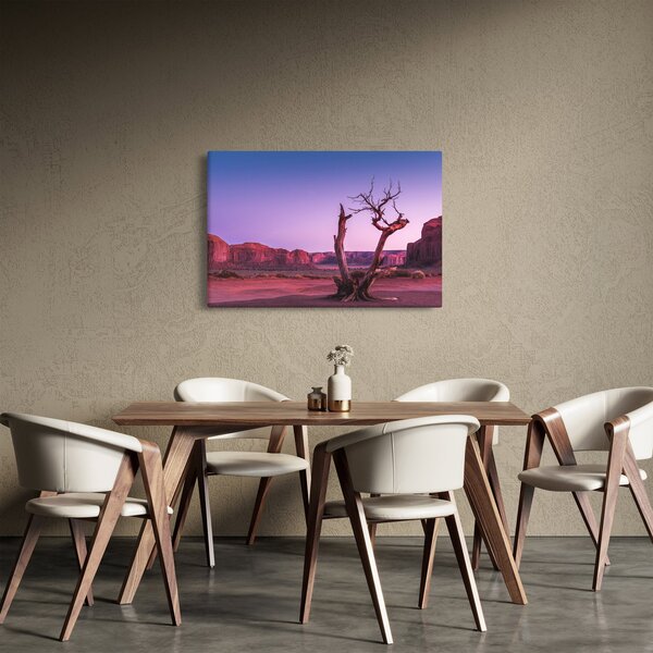 Slika stabla u blizini crvenih stijena (90x60 cm)