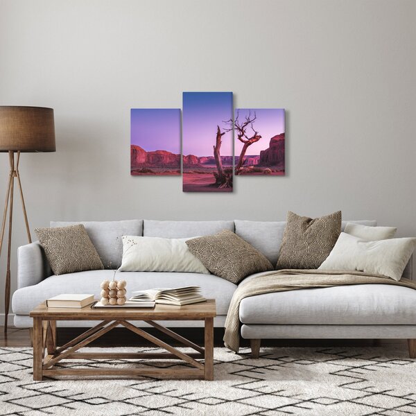 Slika stabla u blizini crvenih stijena (90x60 cm)