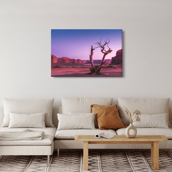 Slika stabla u blizini crvenih stijena (90x60 cm)