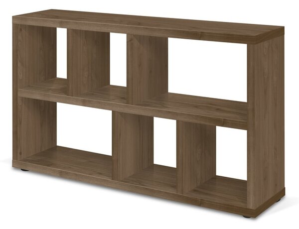 Smeđa biblioteka u dekoru oraha 150x83 cm Berlin – TemaHome