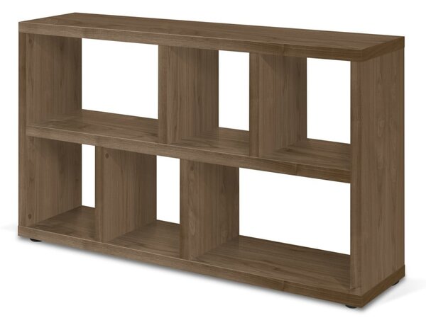 Smeđa biblioteka u dekoru oraha 150x83 cm Berlin – TemaHome