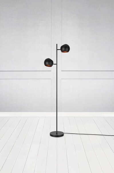 Crna podna lampa Edgar - Markslöjd