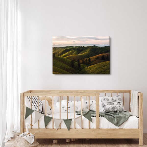 Slika - Pogled na tajlandska brda (90x60 cm)
