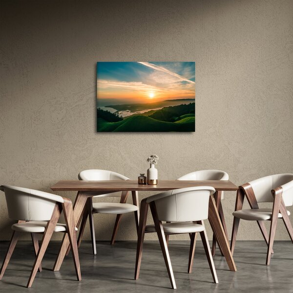 Slika izlaska sunca nad morem (70x50 cm)