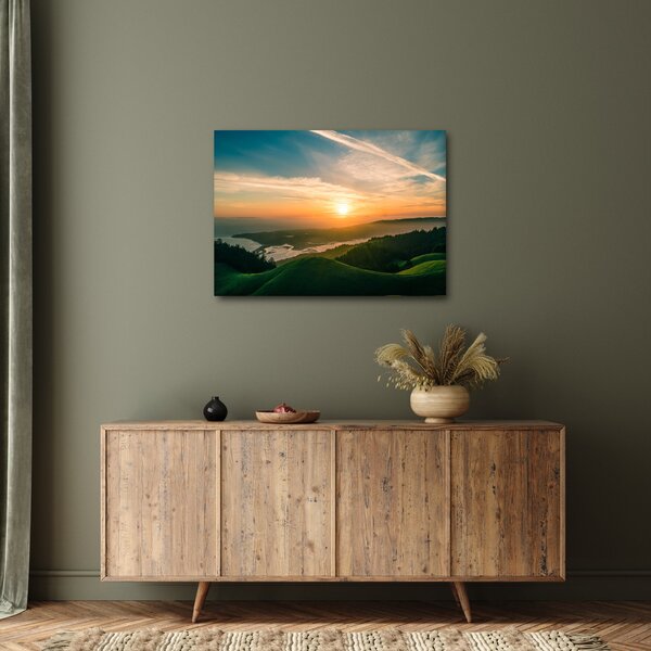 Slika izlaska sunca nad morem (70x50 cm)
