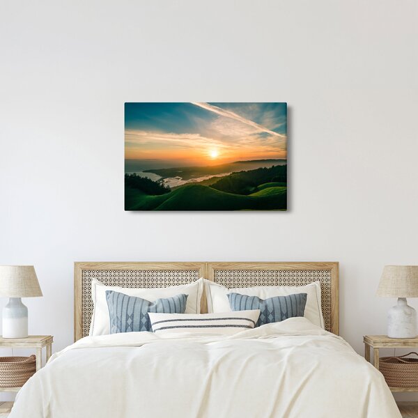 Slika izlaska sunca nad morem (90x60 cm)