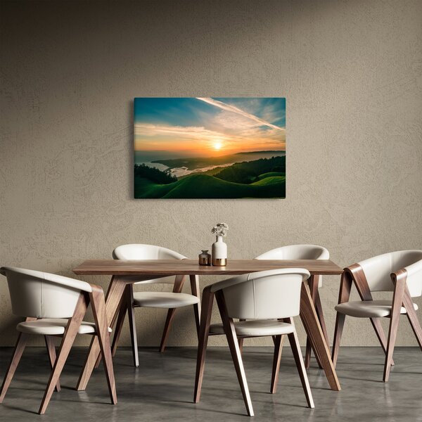 Slika izlaska sunca nad morem (90x60 cm)