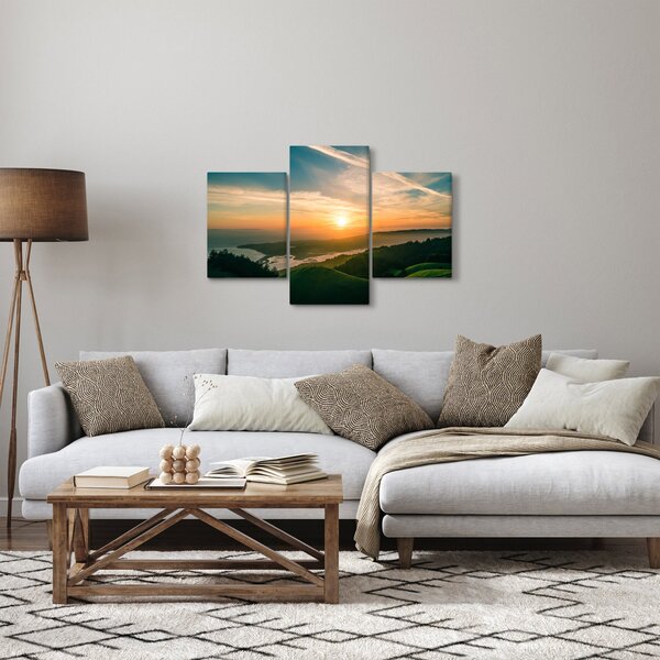 Slika izlaska sunca nad morem (90x60 cm)