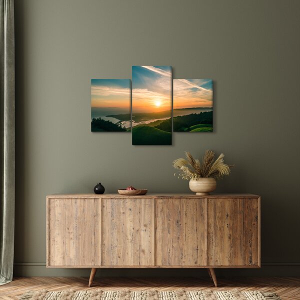 Slika izlaska sunca nad morem (90x60 cm)