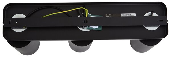 Moderna stropna svjetiljka crna 3-svjetla GU10 70mm - Jeana Luxe