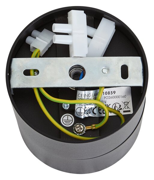 Moderan nadgradni reflektor crni GU10 50 mm podesiv - Echo