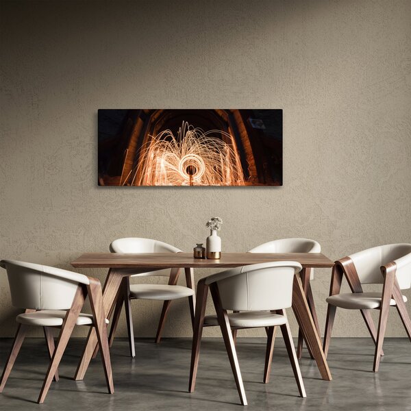 Slika - Svjetlosni show na tračnicama (120x50 cm)
