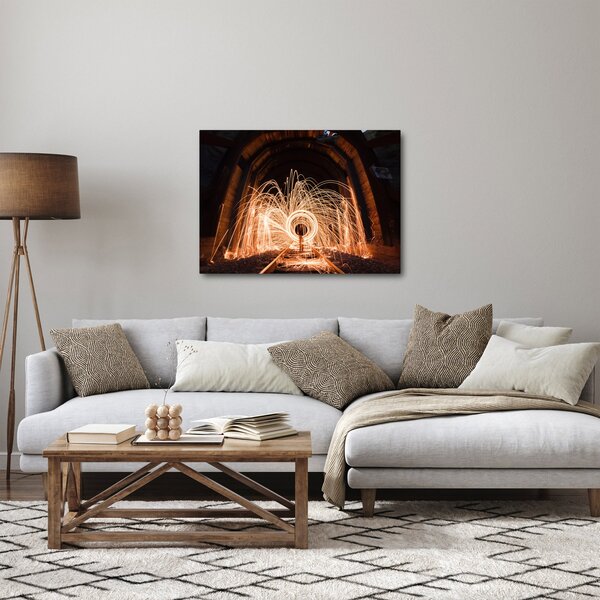 Slika - Svjetlosni show na tračnicama (70x50 cm)